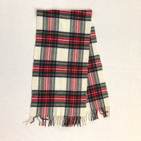 Plaid Steward Tartan Multicolor Tasseled Scarf 12" x 48" - Picture 5 of 5